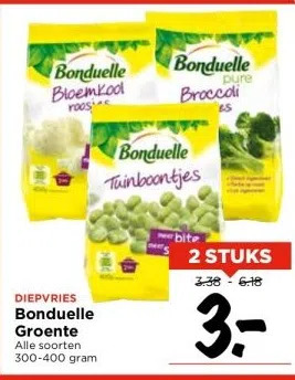 Vomar Voordeelmarkt Diepvries bonduelle groente aanbieding