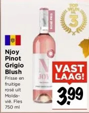 Vomar Voordeelmarkt Njoy pinot grigio blush aanbieding