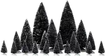 Intratuin Lemax general kerstdorpminiatuur pine trees (dennenbomen) 8,7 x 8,7 x 22,9 cm 21 stuks aanbieding