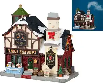 Intratuin Lemax vail village kersthuisje hoffmans brat house (restaurant) 23 x 24,5 x 13 cm aanbieding