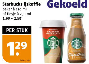 Poiesz Starbucks ijskoffie aanbieding