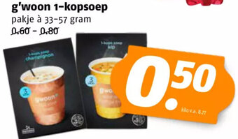 Poiesz g'woon 1-kopsoep aanbieding