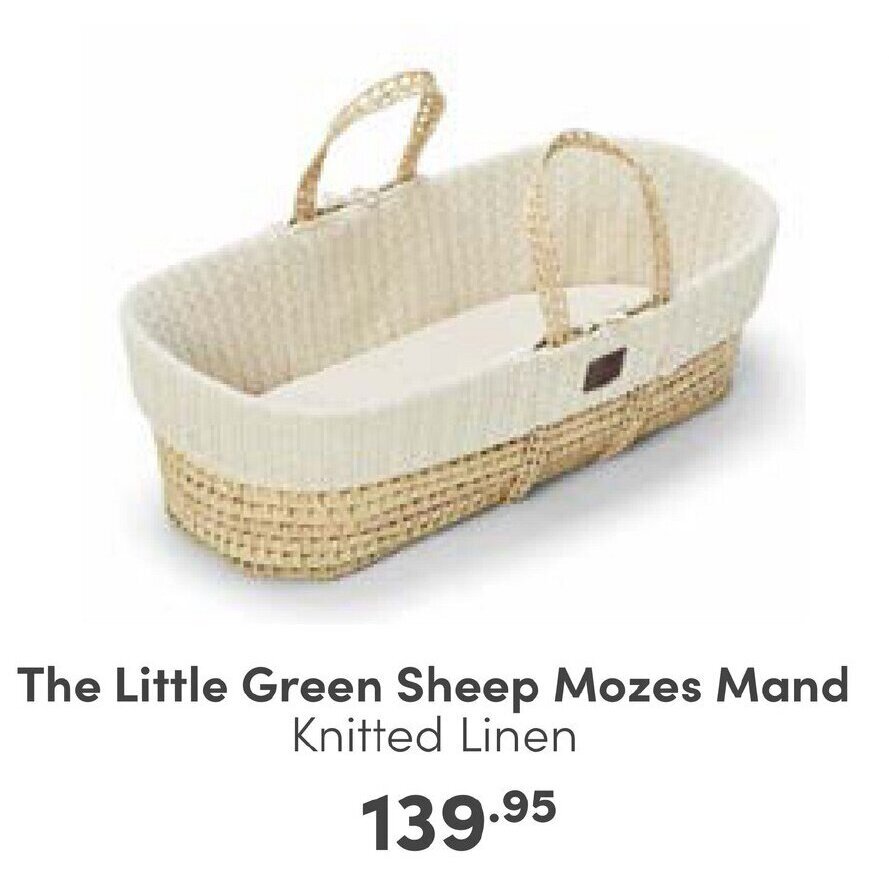 The Little Green Sheep Mozes Mand aanbieding bij Baby & Tiener