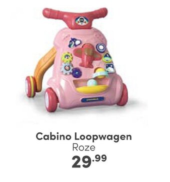 Baby & Tiener Cabino Loopwagen Roze aanbieding