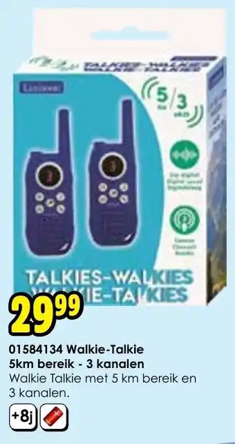 ToyChamp Walkie-Talkie 5km bereik - 3 kanalen 01584134 aanbieding