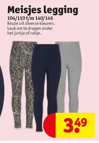 Kruidvat Meisjes legging aanbieding