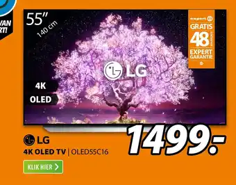 Expert LG 4K OLED TV | OLED55C16 aanbieding