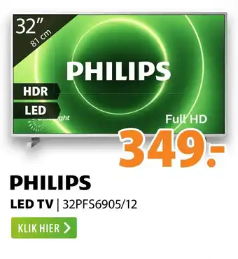 Expert Philips LED TV | 32PFS6905/12 aanbieding