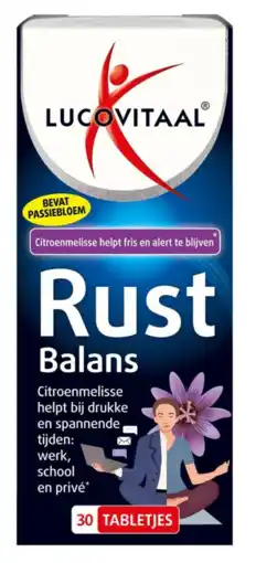 De Online Drogist Lucovitaal rust balans tabletten 30tb aanbieding