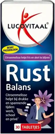 De Online Drogist Lucovitaal rust balans tabletten 30tb aanbieding