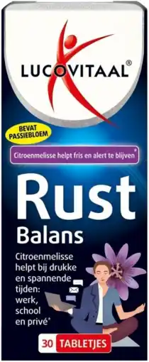 De Online Drogist Lucovitaal rust balans tabletten 30tb aanbieding