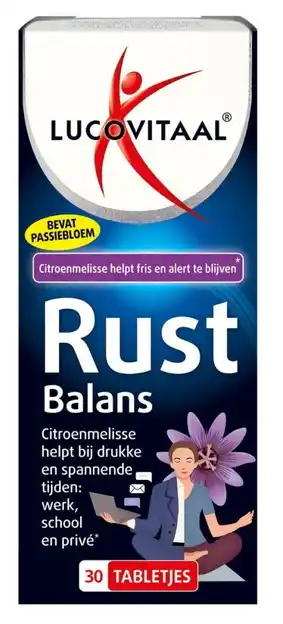 De Online Drogist Lucovitaal rust balans tabletten 30tb aanbieding