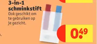 Kruidvat 3-in-1 schminkstift aanbieding