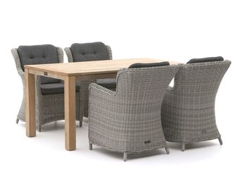 Kees Smit Intenso milano/rough-s 160cm dining tuinset 5-delig - laagste prijsgarantie! aanbieding