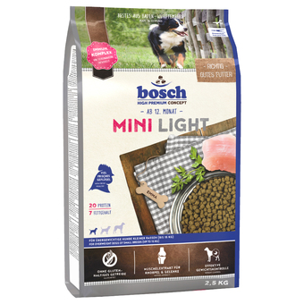 Zooplus Dubbelpak: bosch light / sensitive hondenvoer - mini light (2 x 2,5 kg) aanbieding