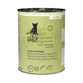 Zooplus Catz finefood blik 6 x 400 g kattenvoer - zalm & gevogelte aanbieding