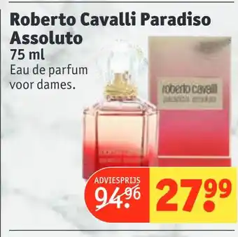 Kruidvat Roberto Cavalli Paradiso Assoluto 75 ml aanbieding