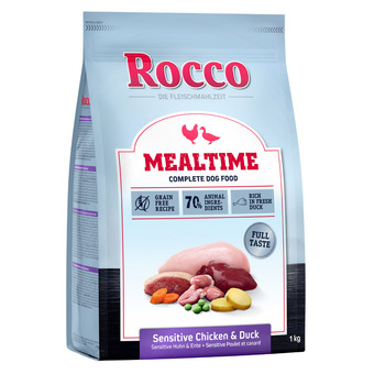 Zooplus 5x1kg mealtime sensitive kip en eend rocco hondenvoer aanbieding
