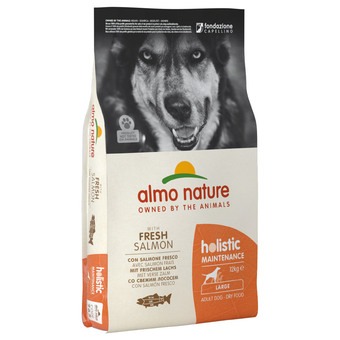 Zooplus 12kg almo nature adult zalm & rijst large hondenvoer aanbieding