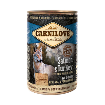 Zooplus Carnilove adult wild vlees 6 x 400 g voor honden - zalm, kalkoen aanbieding