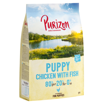Zooplus 4kg puppy kip met vis graanvrij purizon hondenvoer aanbieding