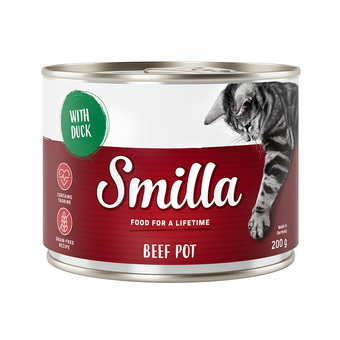 Zooplus Smilla rundvlees 6 x 200g katten - rund met eend aanbieding