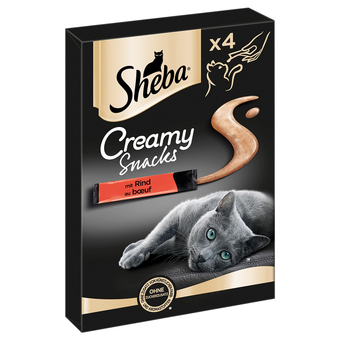 Zooplus Sheba creamy snacks - rund 4 x 12 g aanbieding