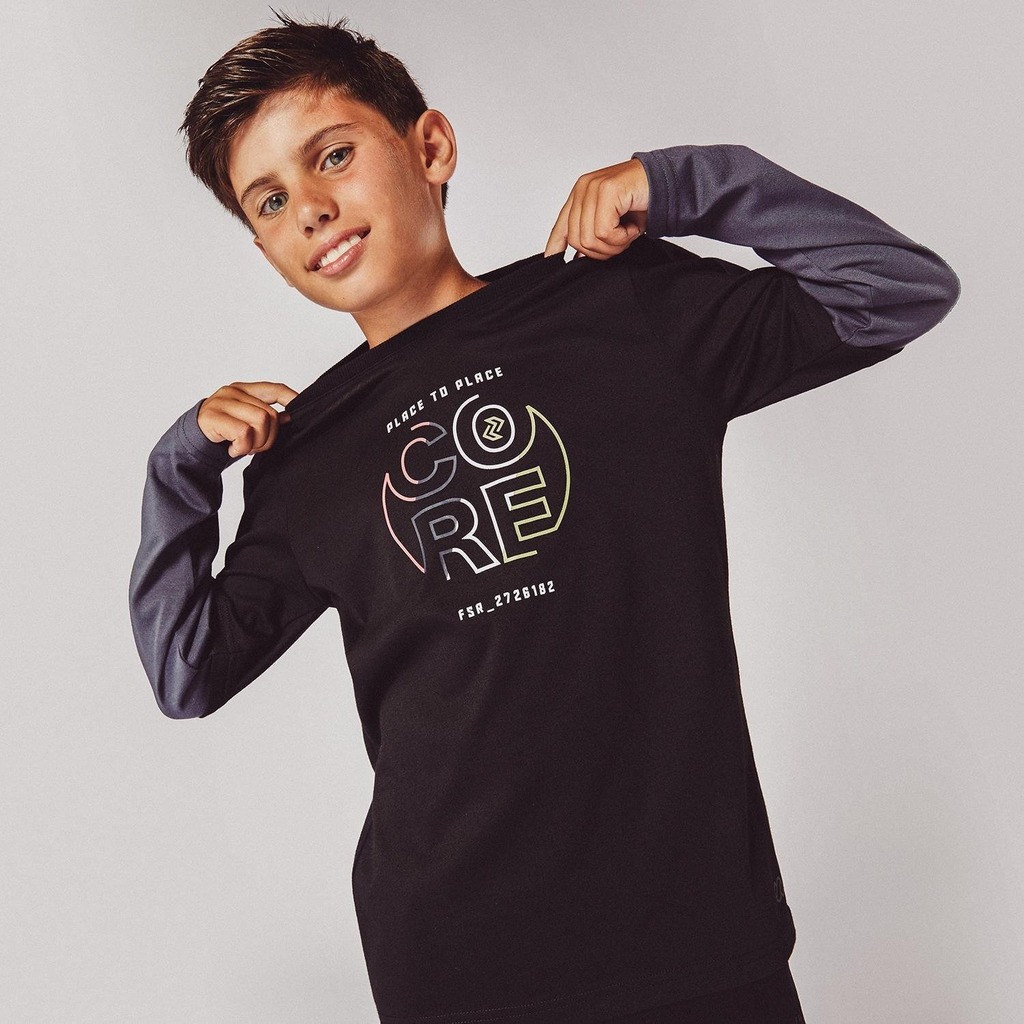 Perry Sport Silver silver shirt zwart/grijs kinderen aanbieding