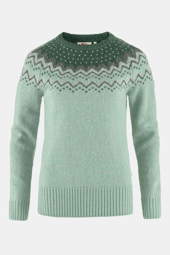 Bever Fjällräven övik knit sweater w groen aanbieding