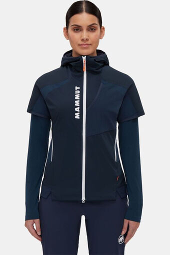 Bever Mammut aenergy in hybrid hooded vest women blauw aanbieding