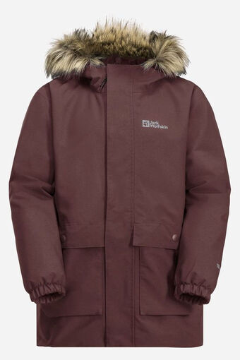 Bever Jack wolfskin cosy bear 3-in-1 parka junior rood aanbieding