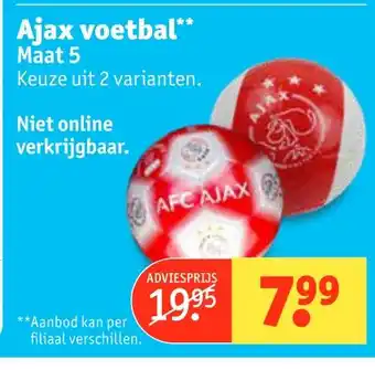 Kruidvat Ajax voetbal aanbieding