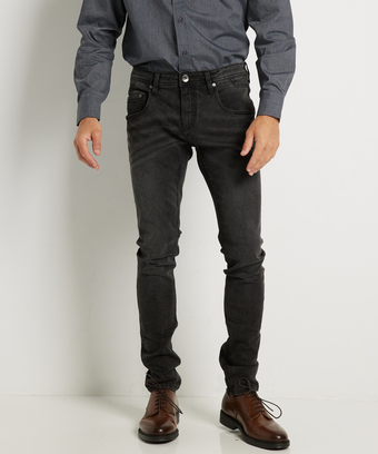 terStal Heren slim fit ultraflex jeans (zwart) zwart in maat aanbieding