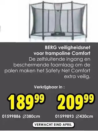 ToyChamp BERG Veiligheidsnet voor trampoline Comfort 380cm aanbieding