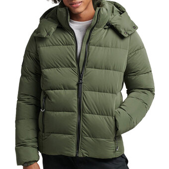 Plutosport Superdry mountain puffer winterjas heren aanbieding