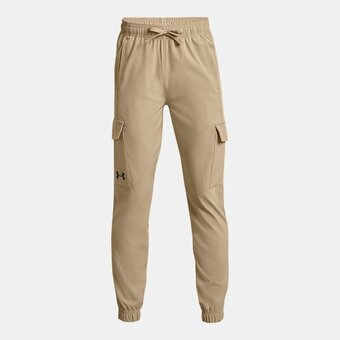 Under Armour Jongensbroek under armour pennant woven cargo city khaki / zwart ylg (149 - 160 cm) aanbieding