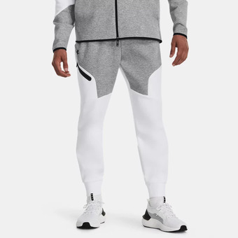 Under Armour Herenjoggingbroek under armour unstoppable fleece mod grijs / wit / zwart l aanbieding