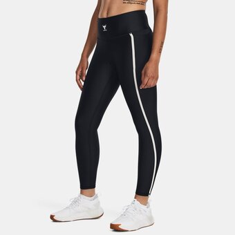 Under Armour Dameslegging project rock all train heatgear ankle zwart / wit clay l aanbieding