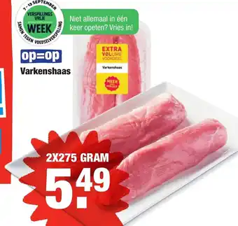 ALDI Varkenshaas 2*275g aanbieding