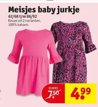 Kruidvat Meisjes baby jurkje aanbieding