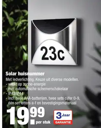 ALDI Solar Huisnummer aanbieding