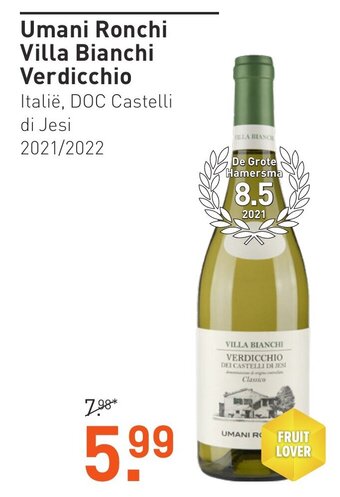 Gall & Gall Umani Ronchi Villa Bianchi Verdicchio aanbieding