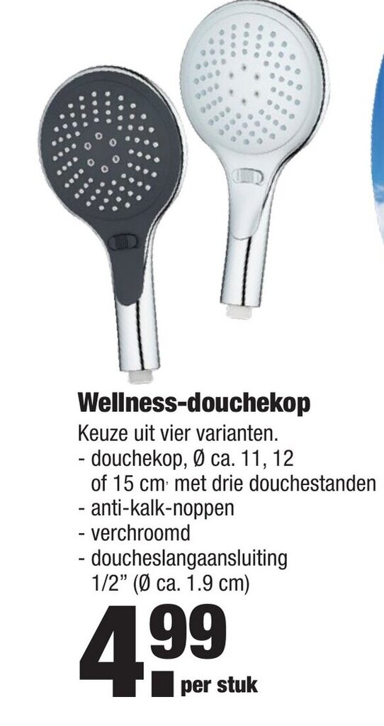 Wellnessdouchekop aanbieding bij ALDI
