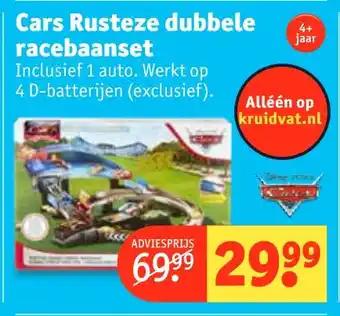 Kruidvat Cars Rusteze dubbele racebaanset aanbieding