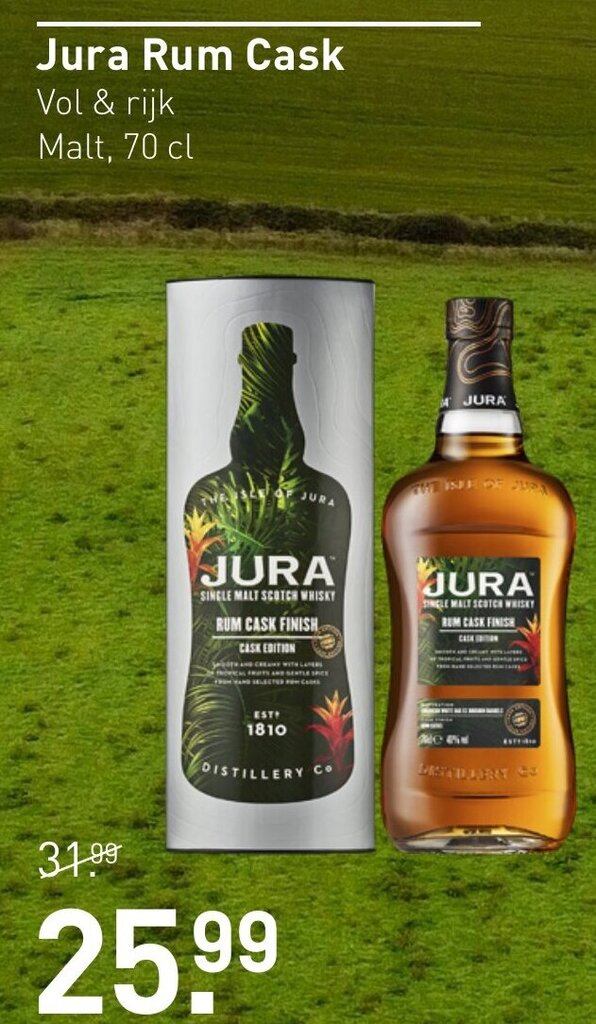 Jura Rum Cask 70 cl aanbieding bij Gall & Gall