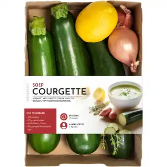 Dekamarkt Fresh & easy verspakket courgettesoep aanbieding