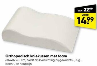 Big Bazar Orthopedisch kniekussen met foam aanbieding