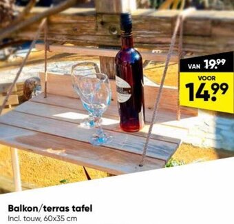 Big Bazar Balkon of terras tafel aanbieding