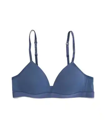 HEMA Hema voorgevormde tiener bh zonder beugel blauw (blauw) aanbieding