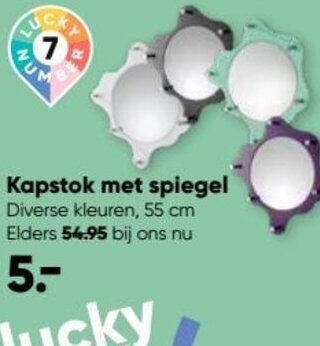 Big Bazar Kapstok met spiegel aanbieding